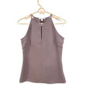 Banana Republic Blouse Tank Gold Button Keyhole Neckline Size 0
